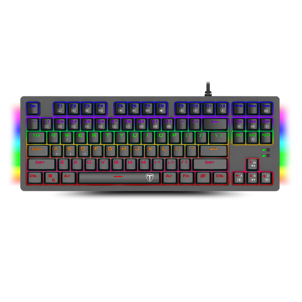 T-DAGGER BALI, T-TGK311-BL, USB Kablolu, Türkçe Q,  Rainbow Backlight, Blue Mekanik Switch, 87 Tuşlu, Gaming Klavye