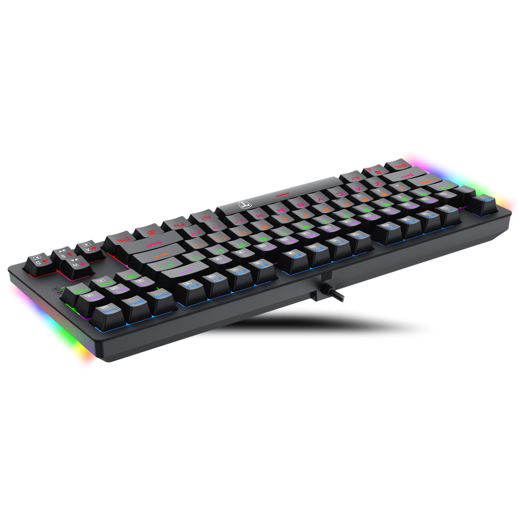 T-DAGGER BALI, T-TGK311-BL, USB Kablolu, Türkçe Q,  Rainbow Backlight, Blue Mekanik Switch, 87 Tuşlu, Gaming Klavye