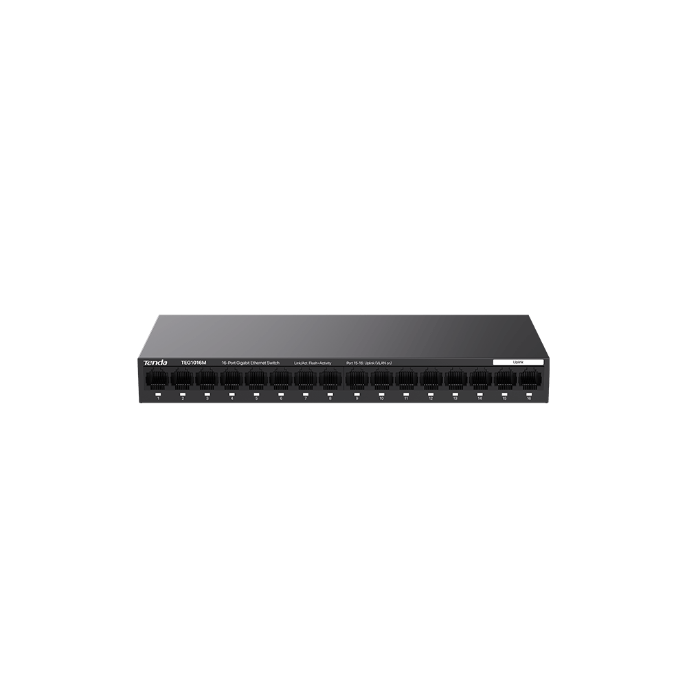 TENDA 16port GIGABIT Yönetilemez Switch Masaüstü TEG1016M