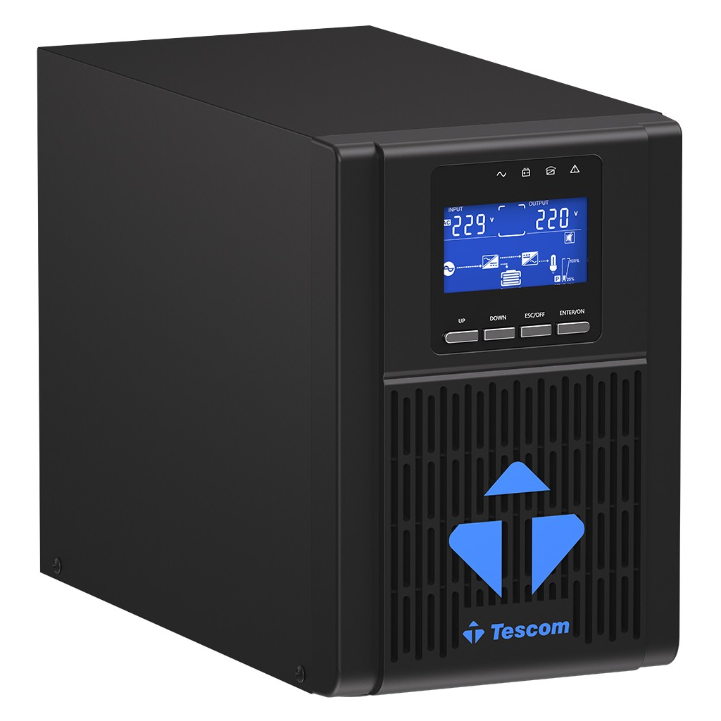 TESCOM NeoLine 1000, 1 KVA Online 1F/1F UPS,  (900040100) (2x9A Akü)