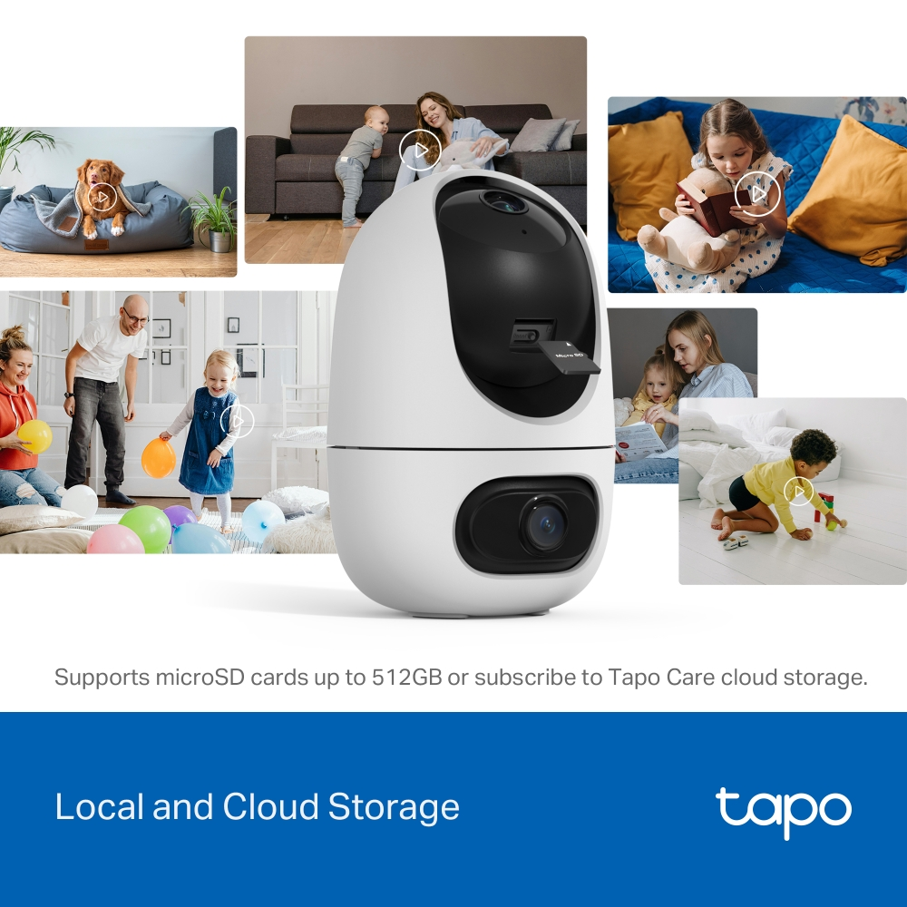 TP-LINK 3MP Çift Lensli Wıfı Kablosuz Pan/Tilt IP Kamera Tapo C245D