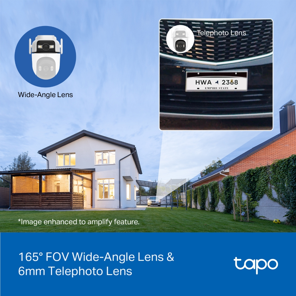 TP-LINK 3MP Dual Lens PT Speed Dome Wıfı Kablosuz Pan-Tilt IP Kamera Tapo C545D