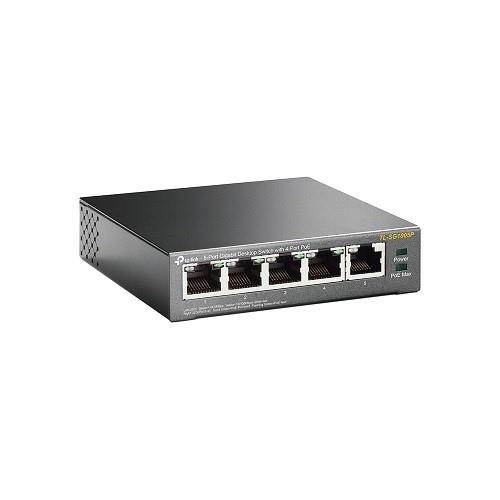TP-LINK 5port 63w 4port PoE TL-SG1005P GIGABIT Yönetilemez Switch