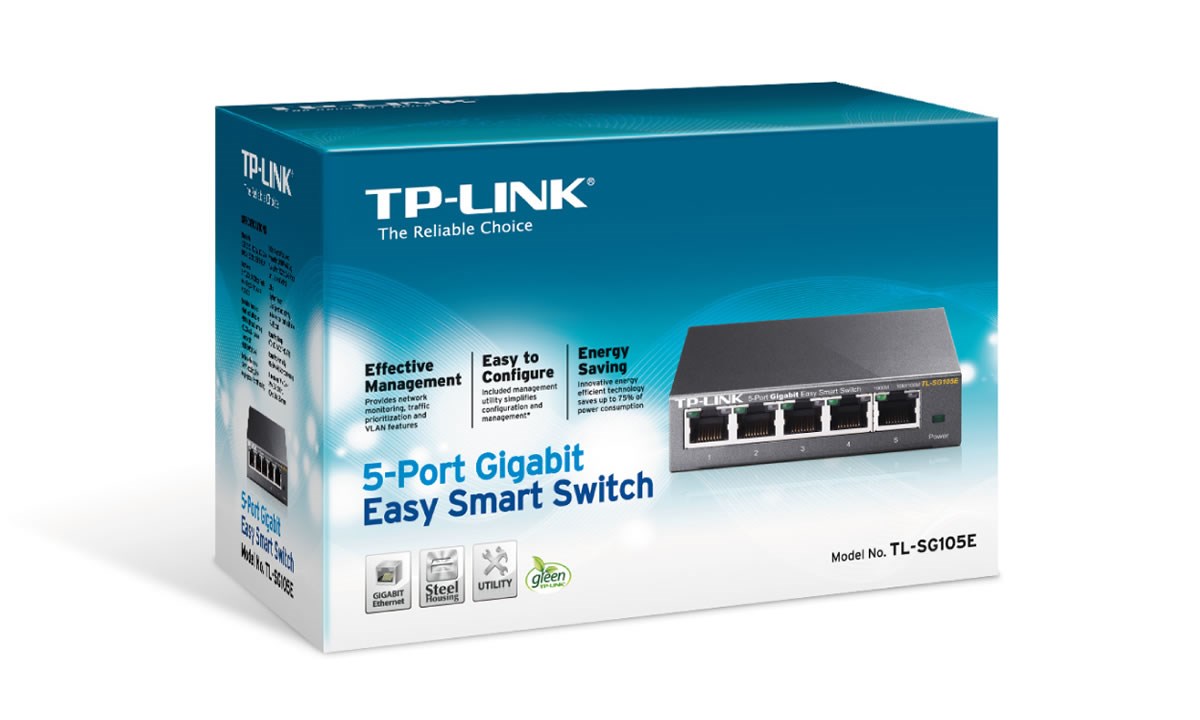 TP-LINK 5port Gigabit Yönetilebilir Switch TL-SG105E