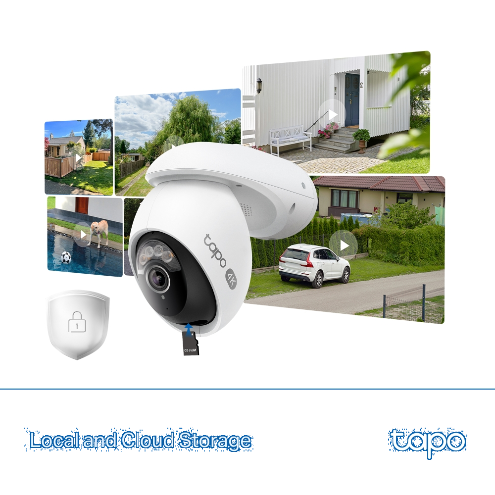 TP-LINK 8MP PTZ OutDoor Kablosuz Pan-Tilt IP Kamera Tapo Tapo C560WS