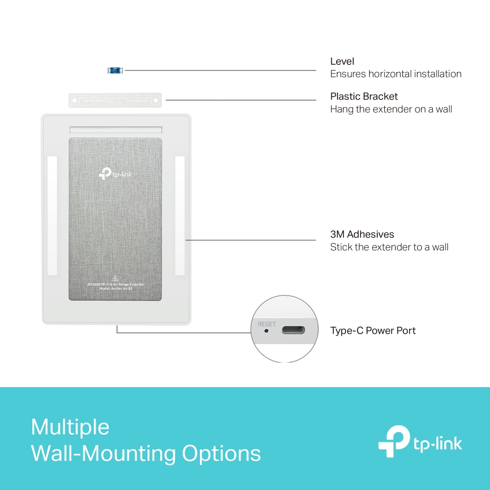 TP-LINK Archer Air E5 Wıfı6 AX3000 Dual Band Air Menzil Genişletici