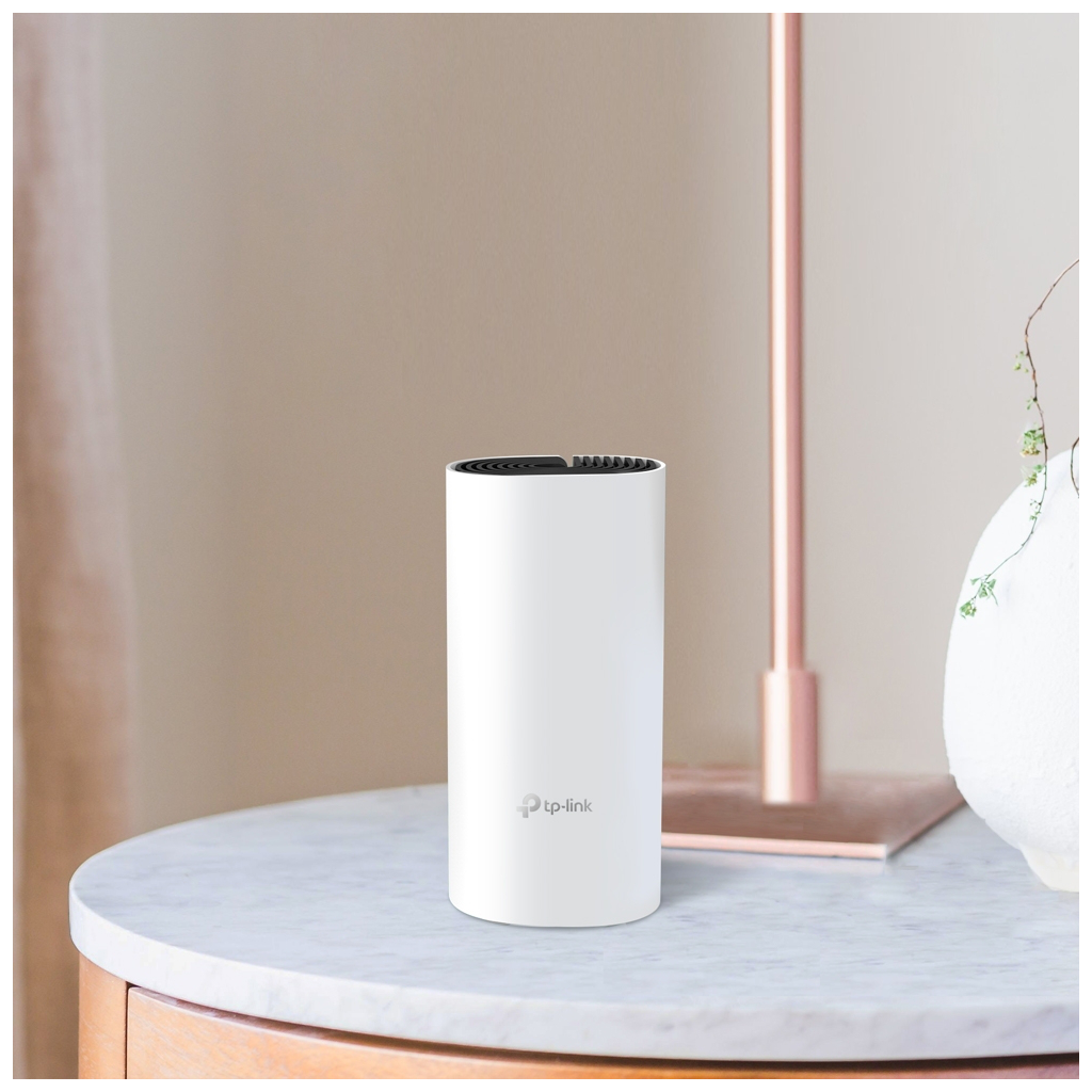 TP-LINK DECO-E4, AC1200, Tekli Mesh, 1200Mbps, Dual Band, 2Port Megabit Lan, 140m2 Çekim Alanı, Router, Geniş Alan İnternet Ağı Sağlayıcısı