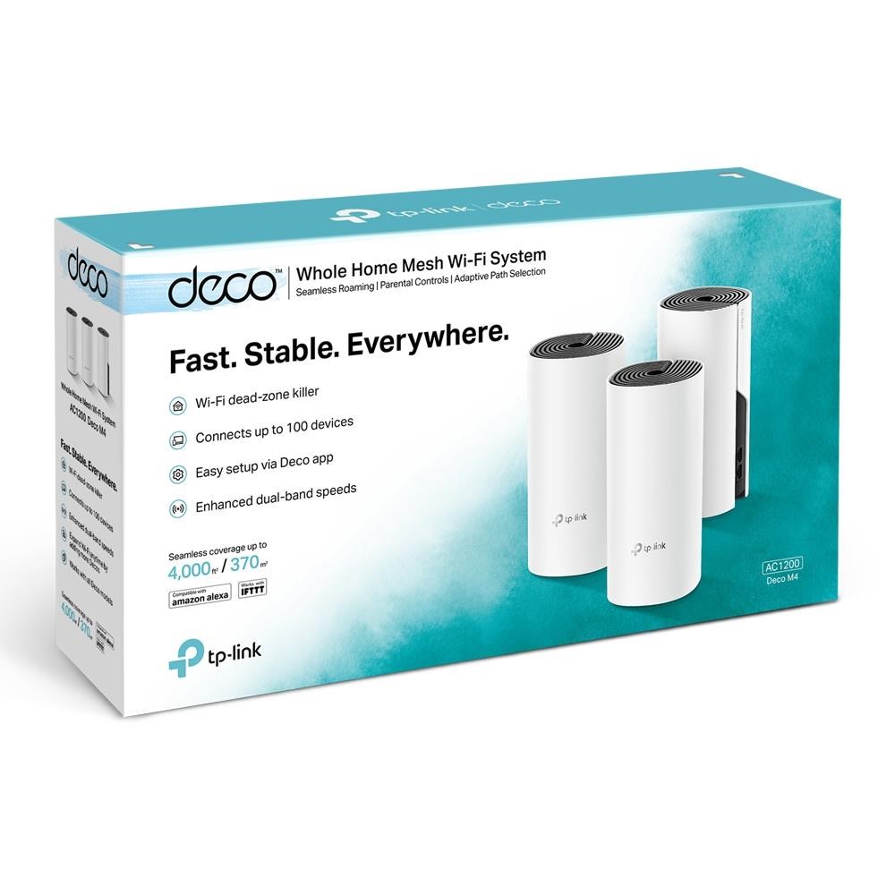 TP-LINK DECO M4-3 WIFI5 AC1200 Dual Bant Mesh Router 3lü paket