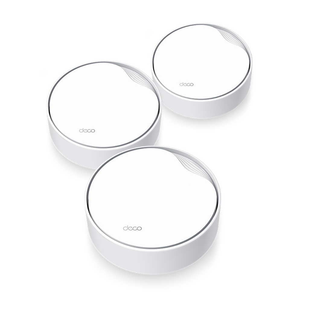 TP-LINK DECO-X50-POE, AX3000, Üçlü Mesh, 3000Mbps, Dual Band, WiFi6, 3Port Gigabit Lan, 600m2 Çekim Alanı, Router, Geniş Alan İnternet Ağı Sağlayıcısı