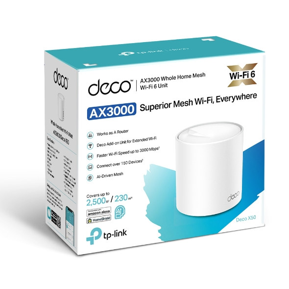 TP-LINK DECO X50 Wıfı6 AX3000 Dual Band Router