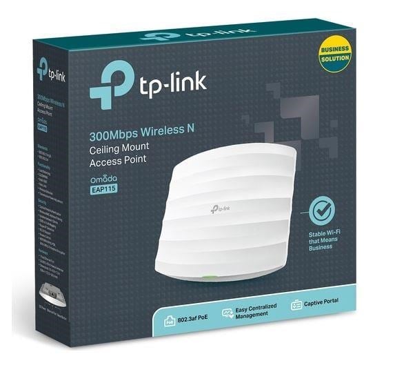 TP-LINK EAP115 N300 Tavan Tipi Kurumsal Access Point