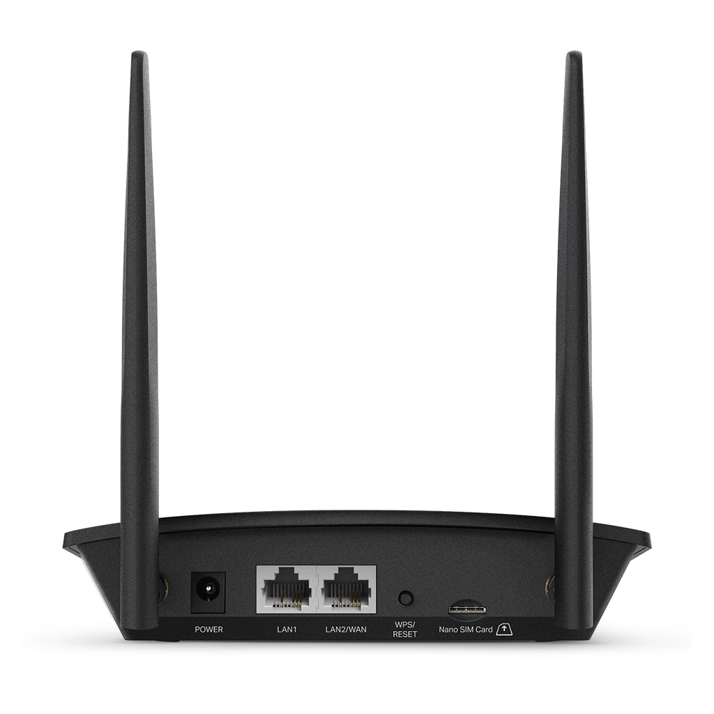 TP-LINK TL-MR100, 2Port, 300Mbps, 2,4Ghz Wifi, Masaüstü, LTE Micro Sim Kart Takılabilir 3G-4G Destekli Router
