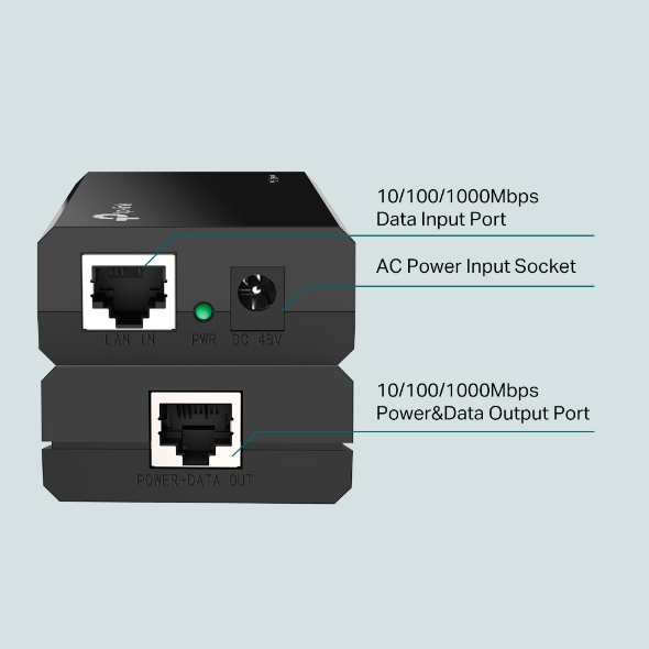 TP-LINK TL-POE150S GIGABIT 48VOLT 15.4WATT PoE Adaptör
