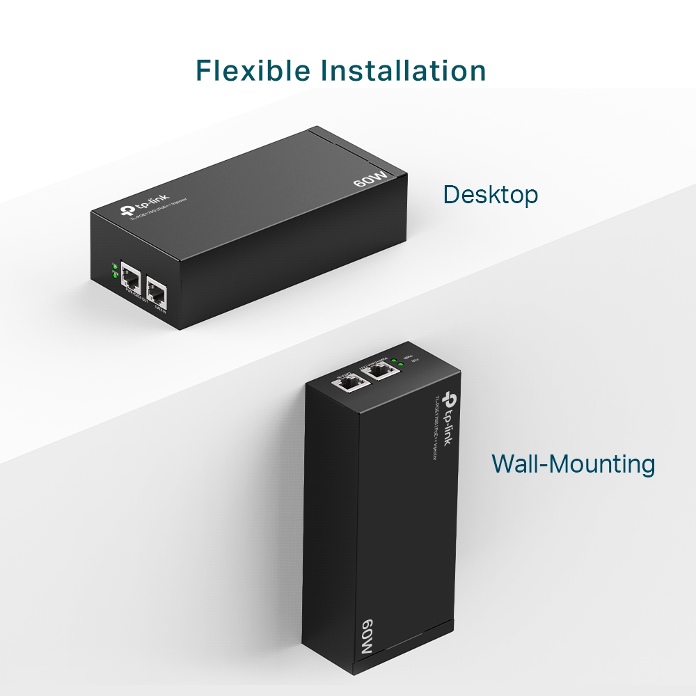 TP-LINK TL-POE170S GIGABIT 48VOLT 60WATT PoE Adaptör