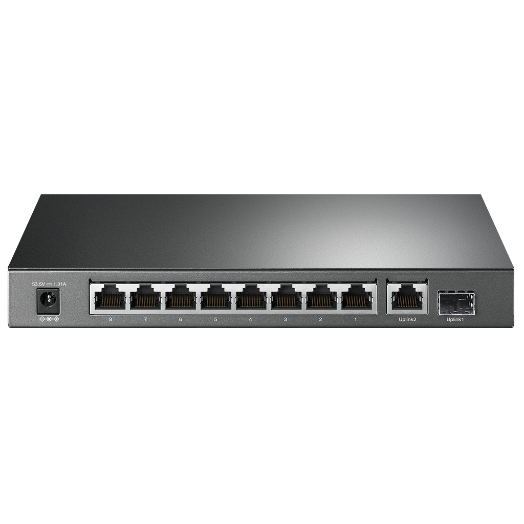 TP-LINK TL-SG1210P, 8 Port, Gigabit, PoE 63W, 1 Port SFP, Yönetilemez, Metal Kasa, Masaüstü Switch