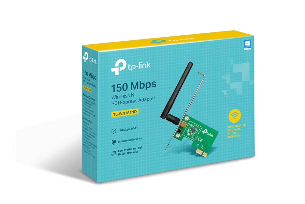 TP-LINK TL-WN781ND N150 PCIe Kablosuz Adapter