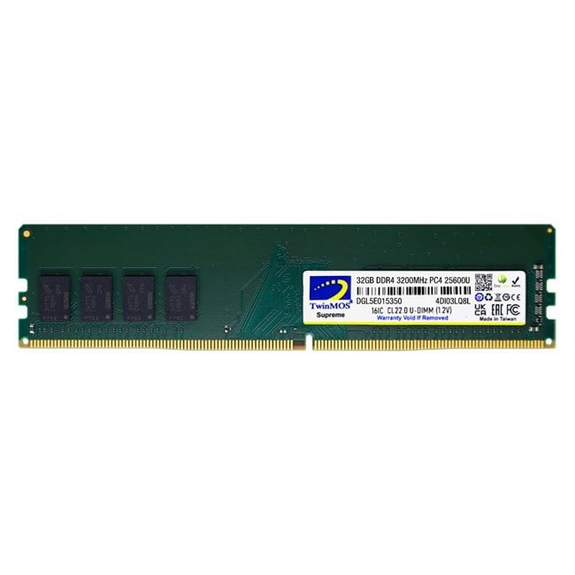TWINMOS 32GB 3200MHZ DDR4 MDD432GB3200DWO PC RAM