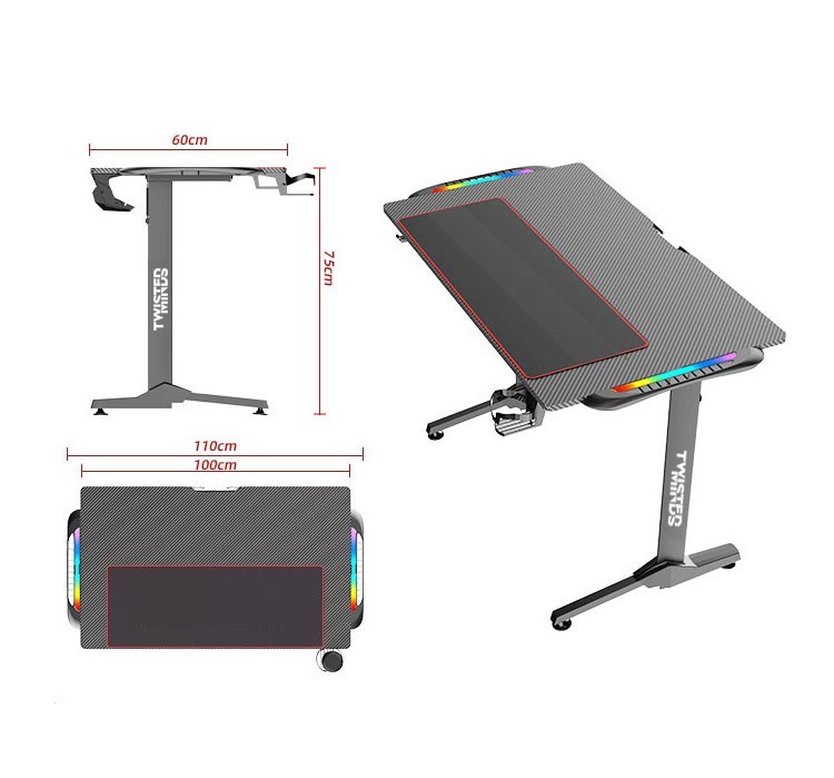 TWISTED MINDS T DESIGN TM-T-1060-RGB OYUNCU MASASI