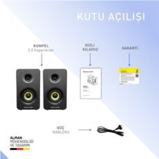 Thonet & Vander KUMPEL 2.0 50W Siyah Speaker - 2.0 Sistem - 50W RMS