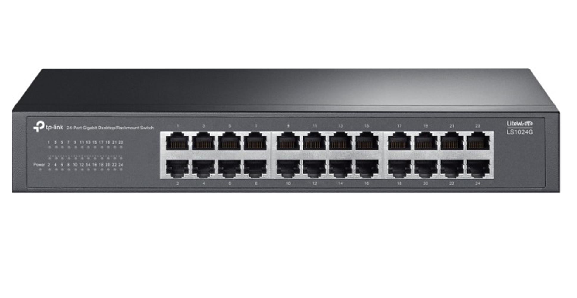 Tp-Link LS1024G 24 Port 10-100-1000 Mbps Switch Metal Kasa