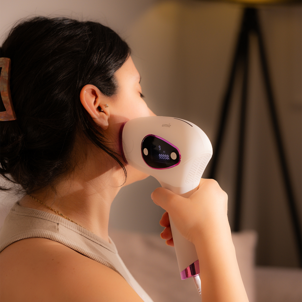 UMIE IPL98 Beyaz, 1Milyon Atım, Buzlu Quartz Tüp, 3 Başlık, 9 Hız Kademeli, IL Lazer Epilasyon Cihazı.