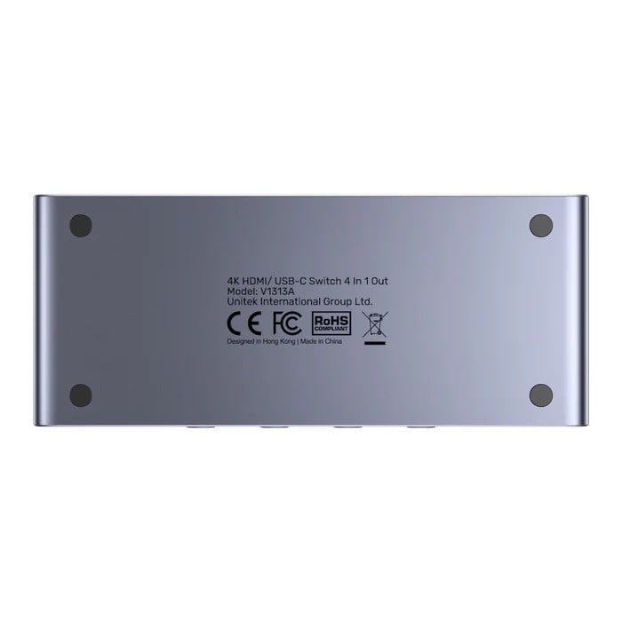 UNITEK 4K HDMI/USB-C SWITCH 4IN1OUT(V1313AGY01-EU)