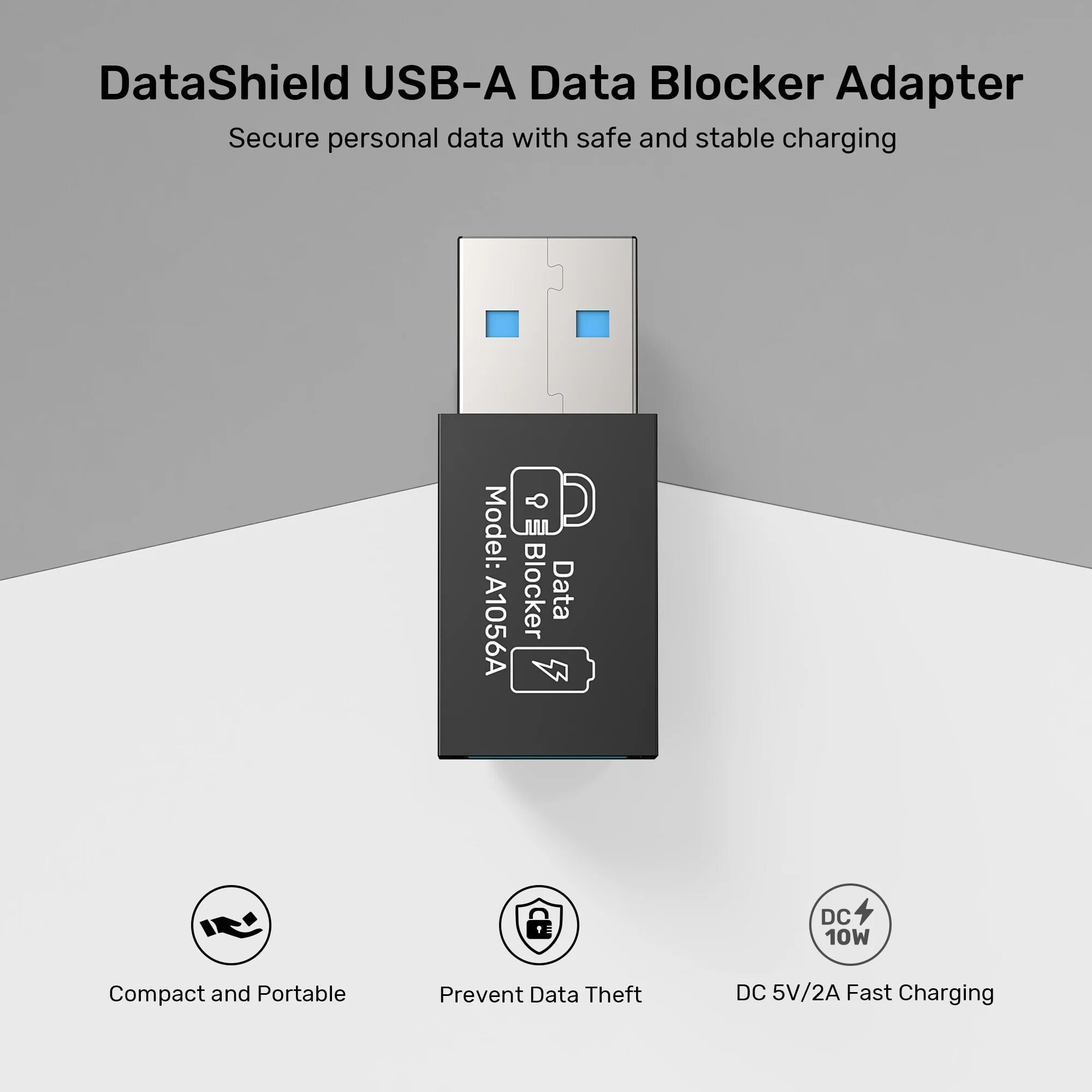 UNITEK DATASHIELD USB-A VERI ENGELLEYICI ADAPTOR (A1056ABK01)