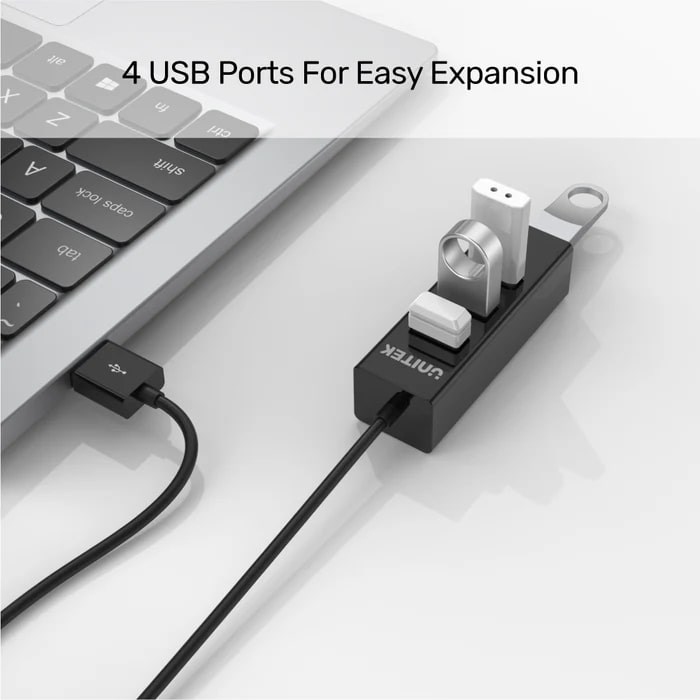 UNITEK TYPE-A TO 4 PORT USB HUB 80CM KABLO(Y-2140)