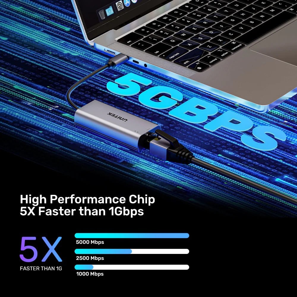 UNITEK USB TYPE-C TO 5GBPS ETHERNET ADAPTÖR (U1343AGY01)