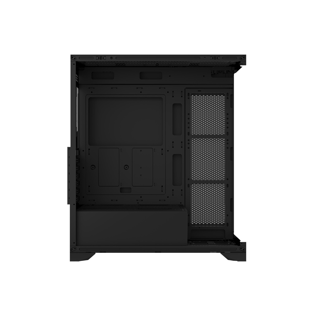 VENTO VG4202FL Mid Tower, 850W 80+ Siyah, Temperli Cam, RGB, ATX GAMING KASA