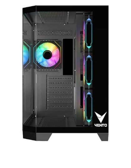 VENTO VG4204FA Panoramik Gaming EATX PC Kasası Siyah