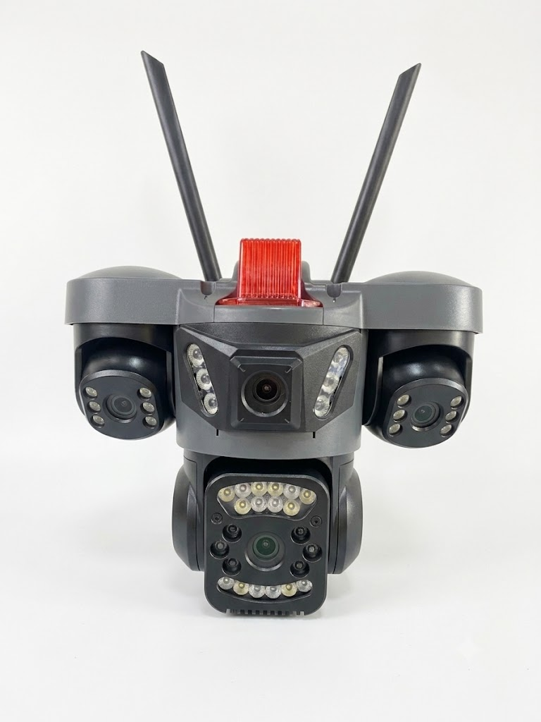 VIVA 4MP 4Lens PT Speed Dome 4G Solar Kamera SIM-864