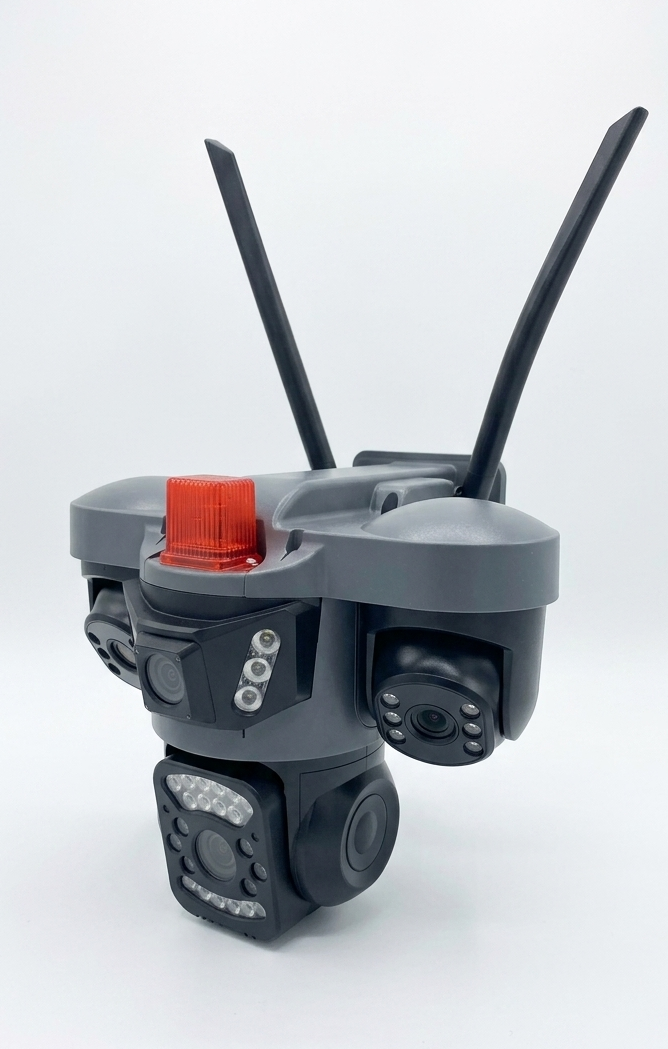 VIVA 4MP 4Lens PT Speed Dome 4G Solar Kamera SIM-864
