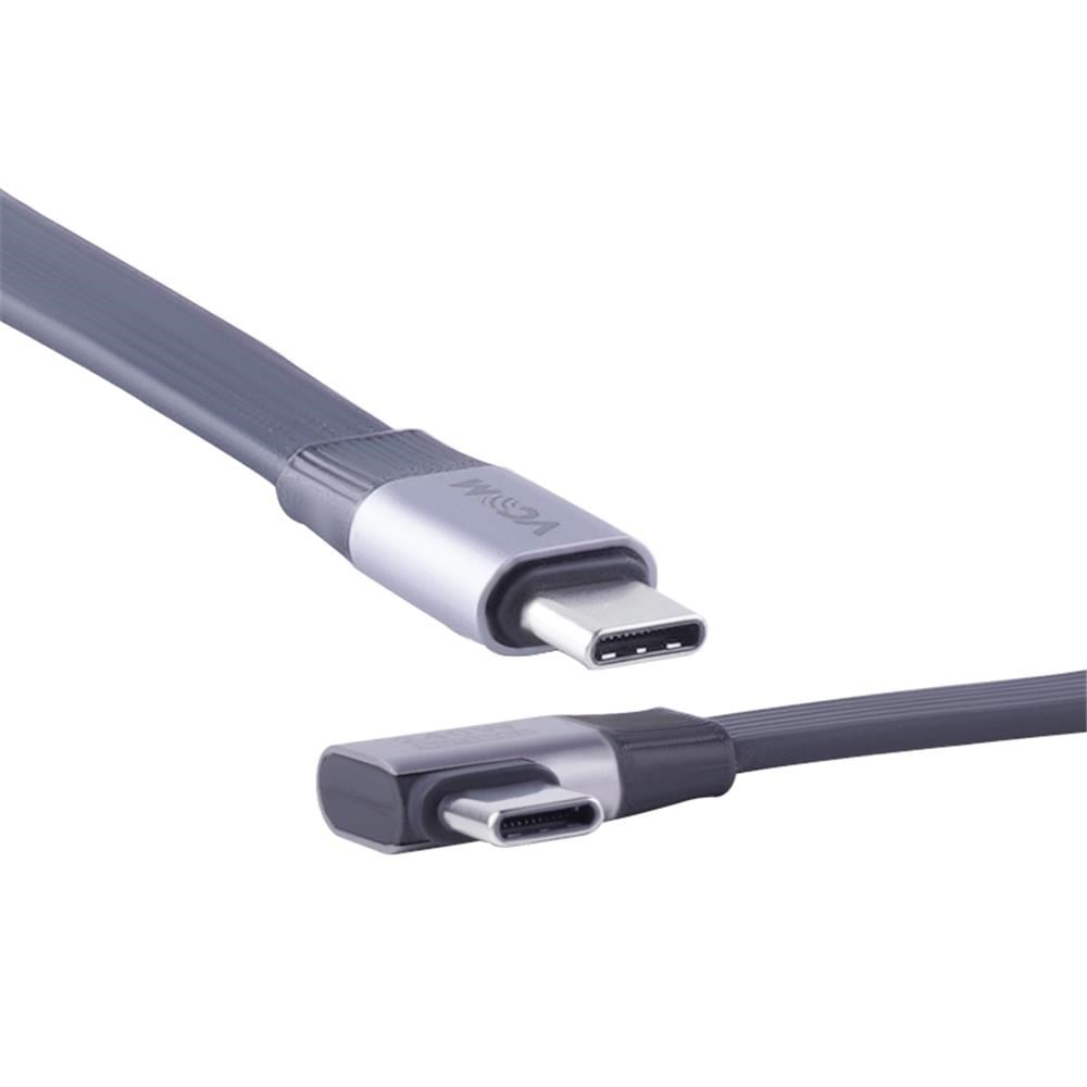 Vcom CU582RA-2.0 Type-C USB4 V2 90 Derece Düz 2.0m Şarj Kablosu