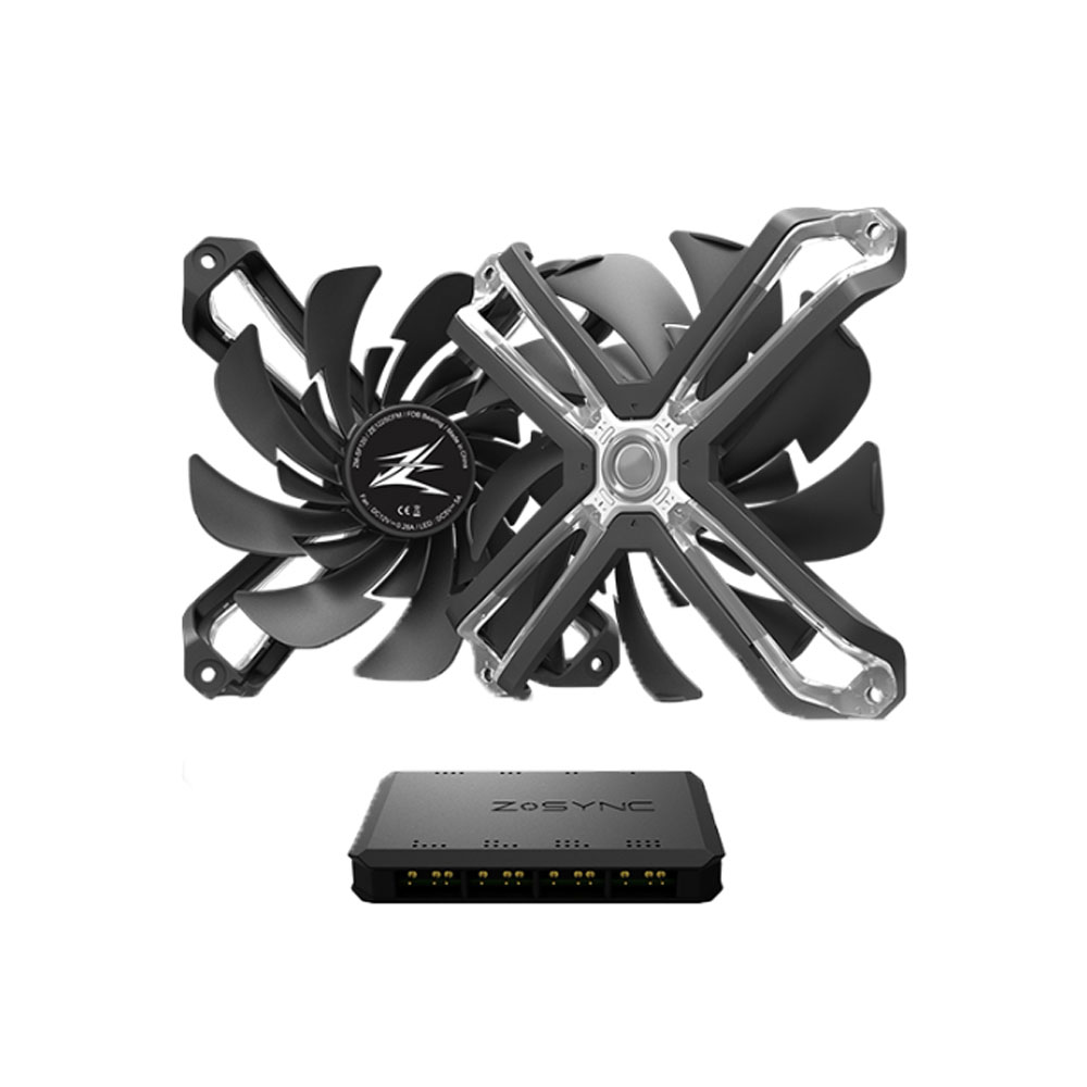 ZALMAN ZM-SF120A3 RGB 120mm Çerçevesiz 3lü Fan Seti (Kontrolcü)