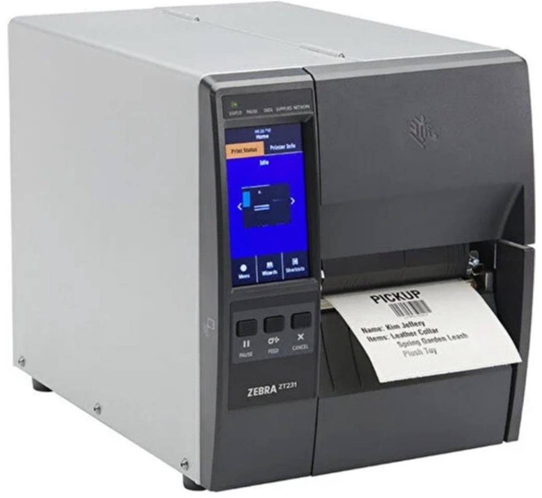 Zebra ZT231T Termal Transfer 203 Dpi Usb, Seri, Ethernet Endüstriyel Barkod Yazıcı