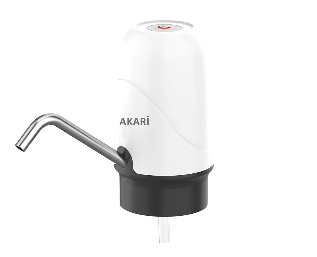 Akari Şarjlı Su Pompası (Usb Şarj Grişi-Şarj Lambası-Paslanmaz Çelik)