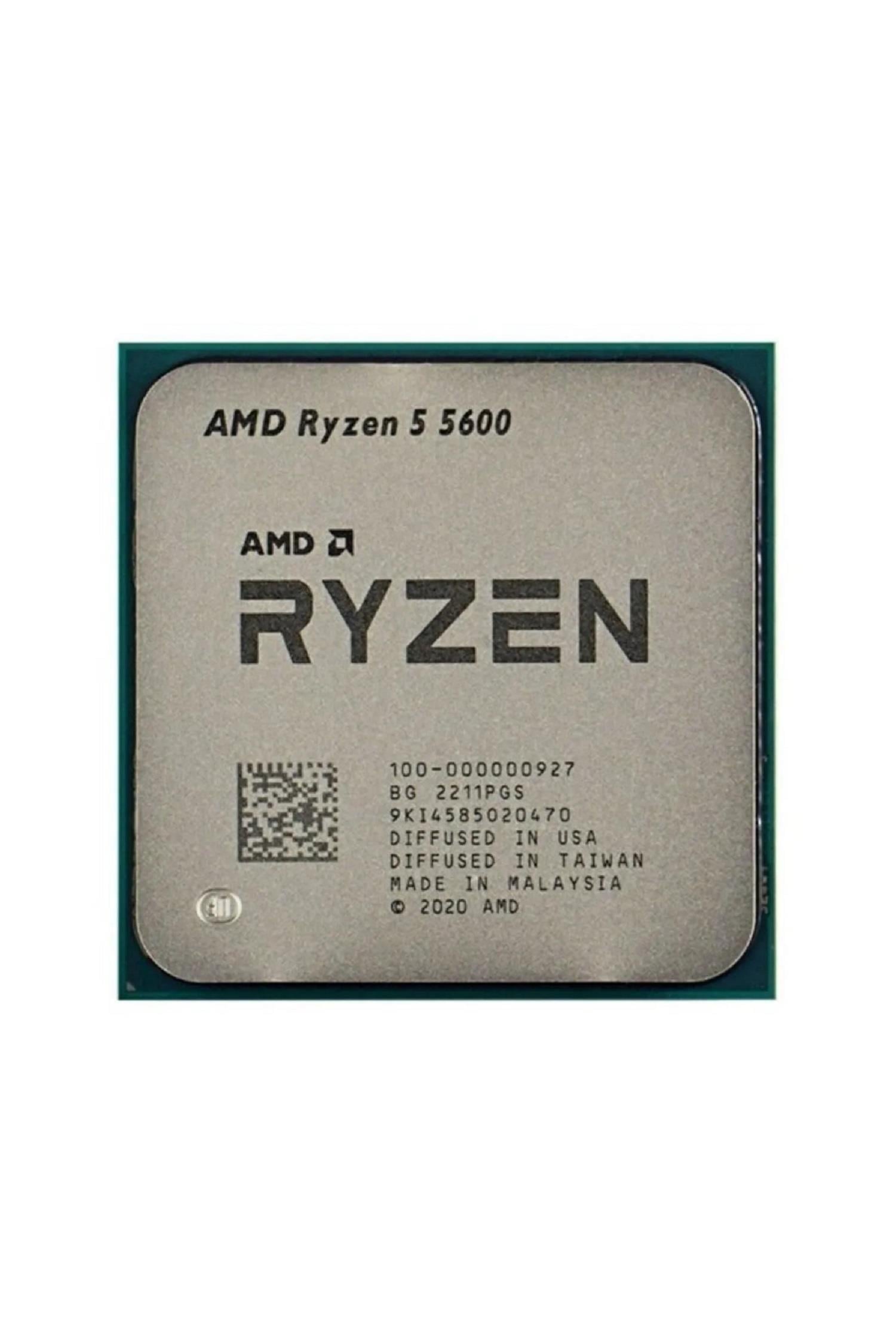 AMD RYZEN 5 5600 35MB 6çekirdekli VGA YOK AM4 65w Kutulu+Fanlı