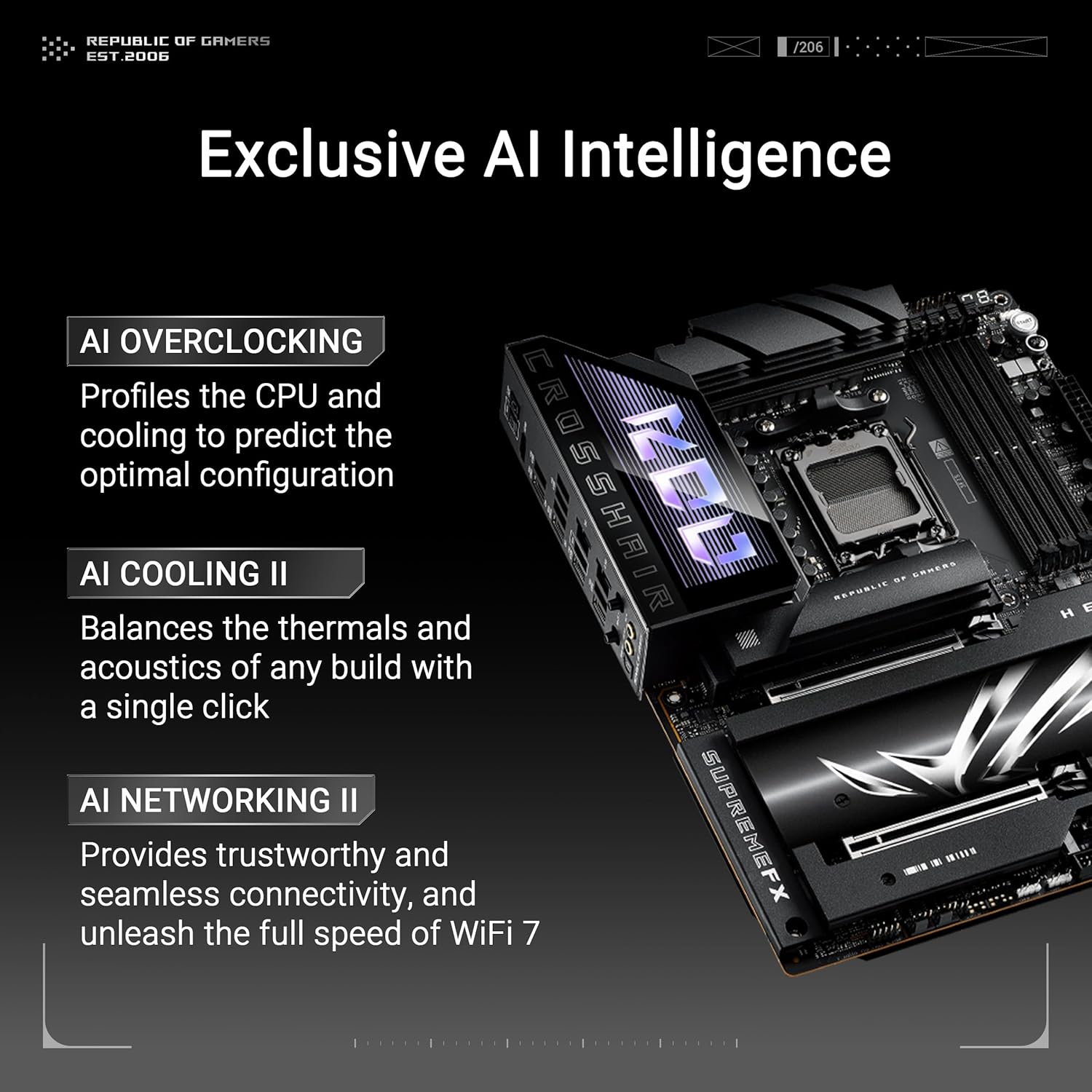 Asus ROG Crosshair X870E Hero AMD AM5 DDR5 ATX Anakart