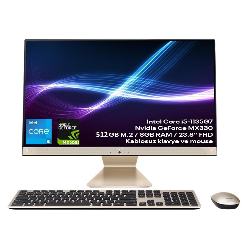 Asus V241EPK-BA028M i5-1135G7 8 GB 512 GB SSD MX330 23.8 Full HD All in One PC