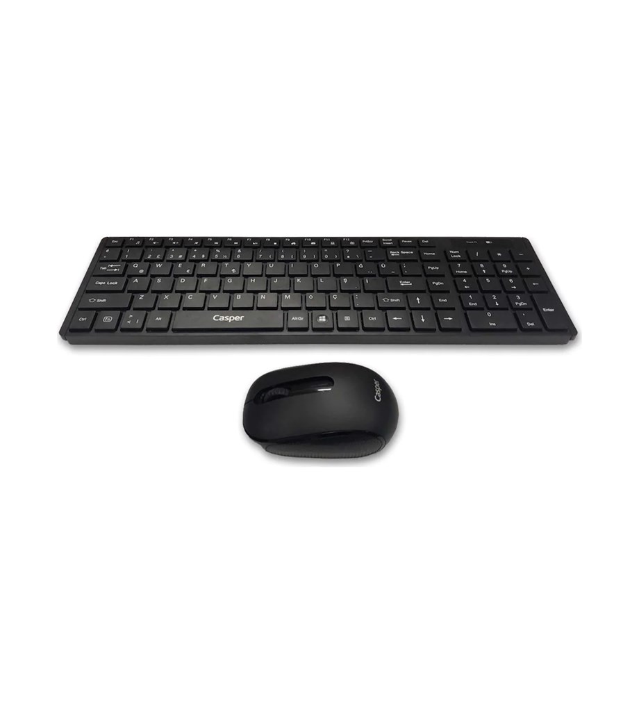 CASPER AX7900 FN MULTİMEDİA 2.4GHZ KABLOSUZ KLAVYE MOUSE SET-SİYAH