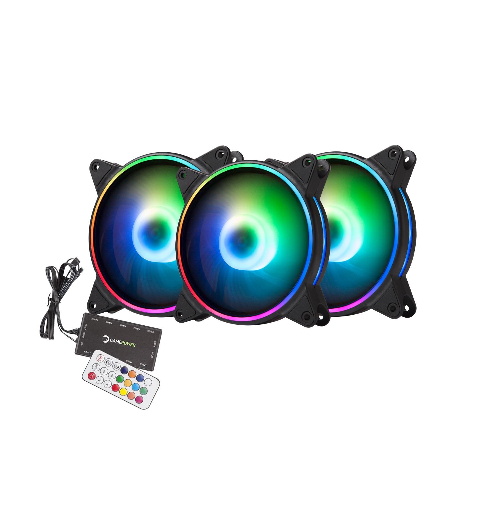GAMEPOWER AIR TURBINE ARGB 3x12CM FAN KIT SET