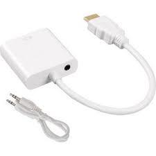 HDMI - VGA DÖNÜŞTÜRME ADAPTÖRÜ (AUX KABLOLU)
