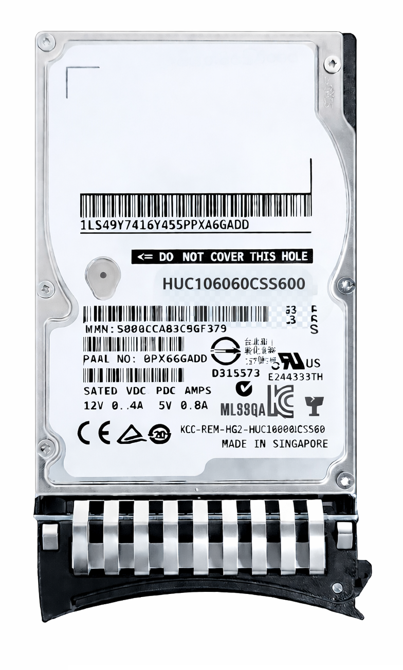 HGST 600GB 10K RPM 2.5” SAS HDD HUC106060CSS600 KUTUSUZHGSTHDD Sabit DiskHUC106060CSS600