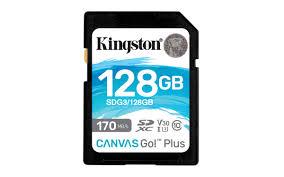 Kingston SDG3-1TB 1TB SDXC Canvas Go Plus 170R C10 UHS-I U3 V30 Hafıza Kartı
