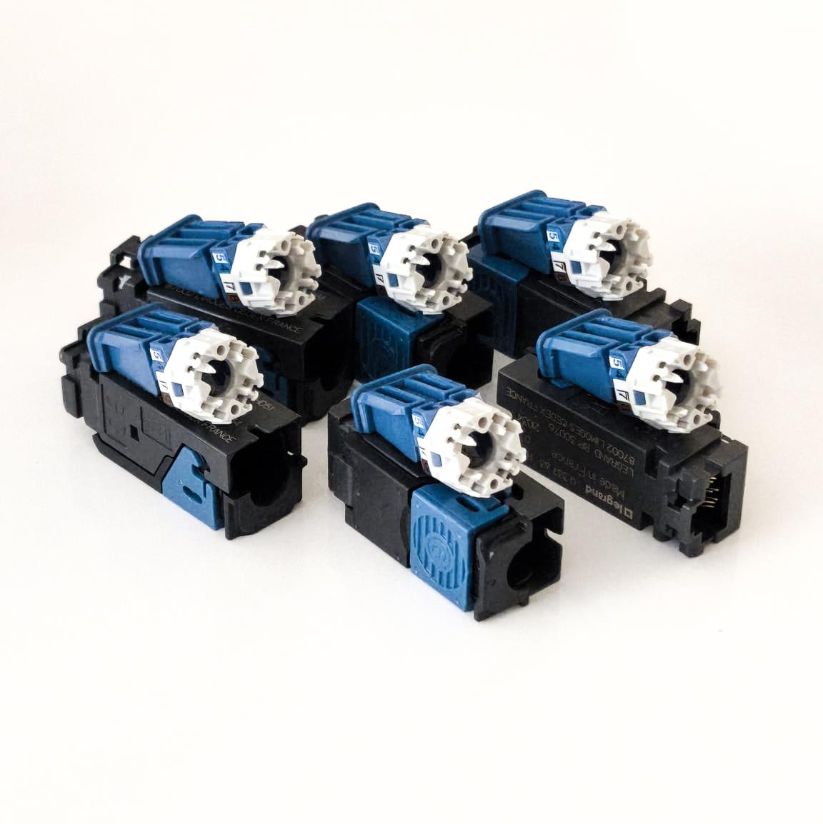 Legrand Connector 6 LI RJ45 TAKIM 033763 Keystone Jack Konnektör 6 Adet RJ45 BOX