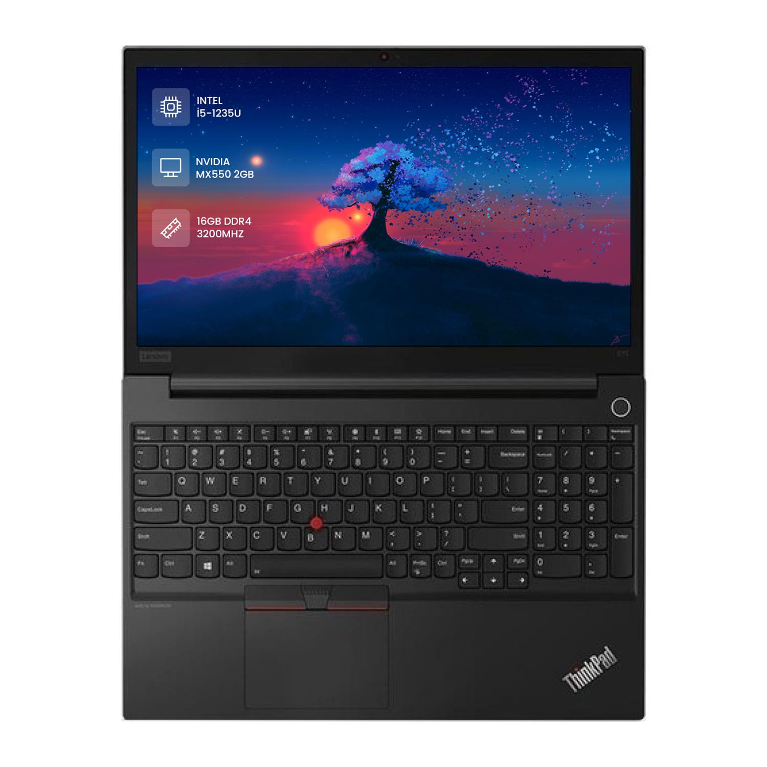 LENOVO THİNKPAD E15 G4 21E6004FTX İ5-1235U 16 GB 512 GB SSD MX550 15.6