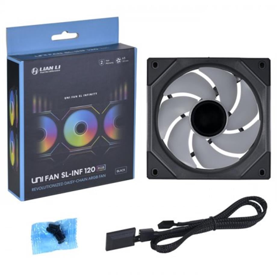 Lian Li UNI Fan SL Infinity 120 RGB Black UF-SLIN120-1B 1x120mm ARGB Siyah Kasa Fanı
