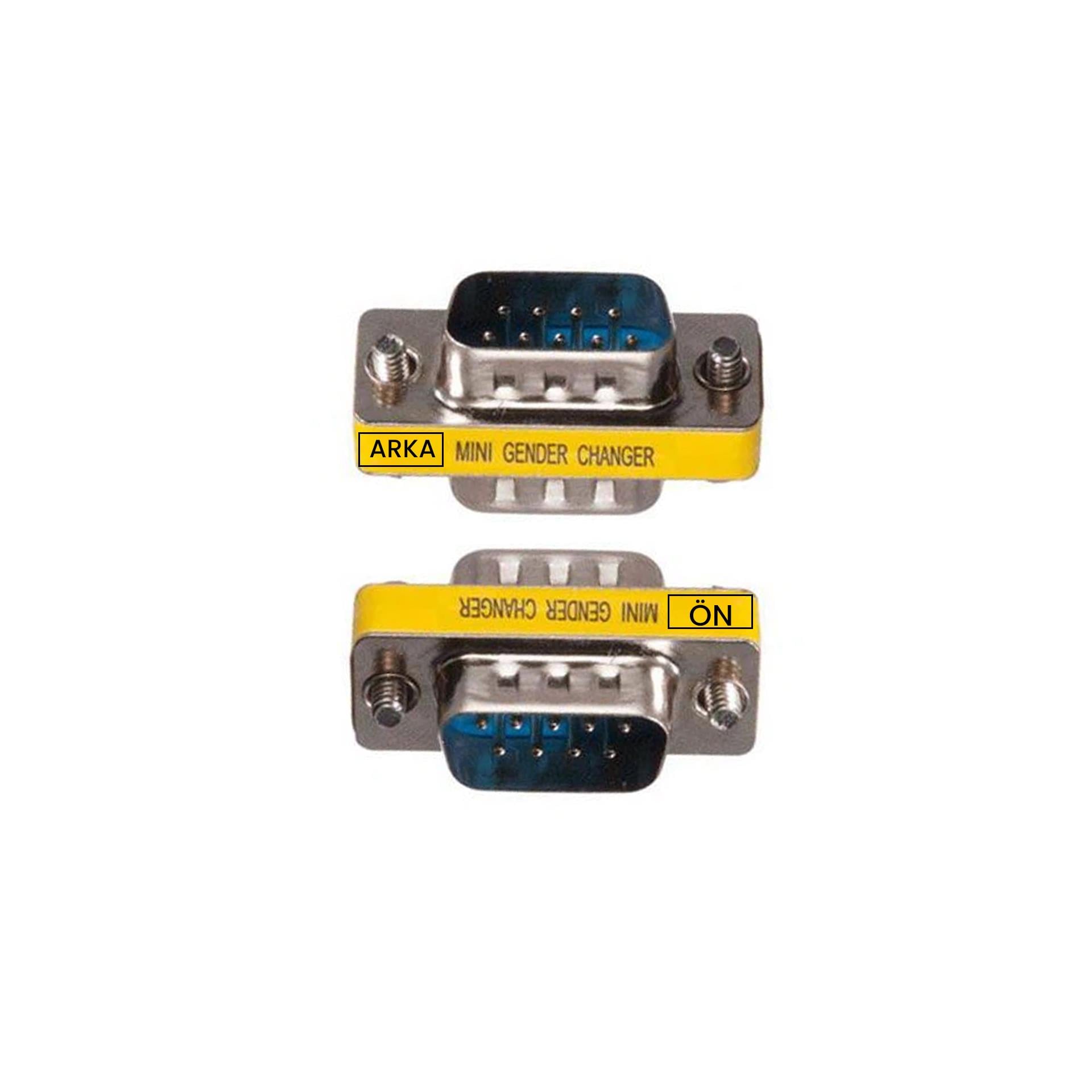 Mini Gender Changer D-Sub9 Erkek