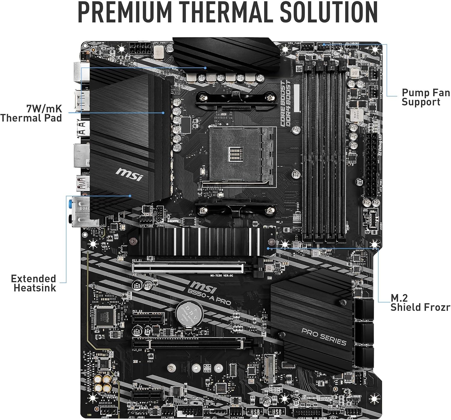 MSI B550-A Pro AMD AM4 DDR4 ATX Anakart